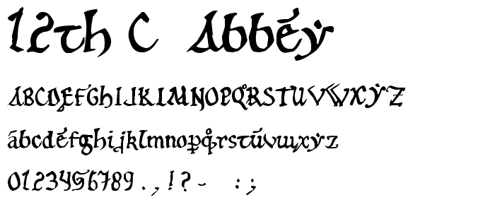 12th c. Abbey font